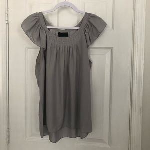 Cynthia Rowley Gray Flowy Tank Size XL